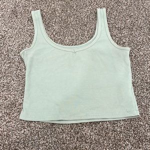 Teal v neck shein tank top